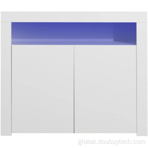 Kitchen Storage Cabinets High Gloss with LED Light Kitchen Cupboard Manufactory